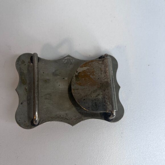 VTG Bald Eagle Belt Award Buckle Silver Slate Sterling-Michigan 5 Man Team 1985- - Picture 3 of 7